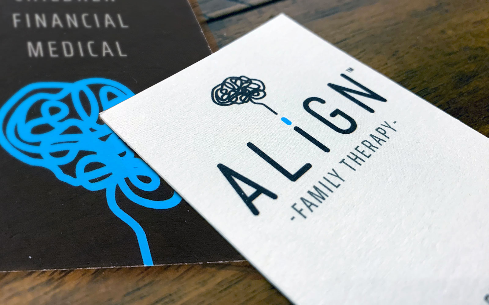 Align Family Therapy Business Card - Doug Buseman Designs